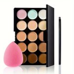 15-COLOR Concealer Palette Waterproof Foundation To Cover Facial Acne Marks Dark Circles Freckles Scars Isolation Brightening An