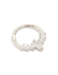 Titanium Diamante Round Detail Clicker Ring