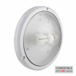 Eurolux Abs Bulkhead - White - 270MM - Clear Lens