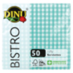 Bistro Green 1 Ply Serviettes 50 Pack