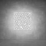 House Number D10 - 500 X 500 Matt White Warm White