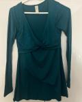 Lonzi & Bean Turquoise Maternity Long Sleeve Top Medium