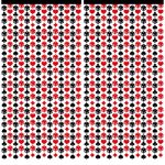 Avikosi 2 Pack Red And Black Casino Foil Fringe Curtains 3.3 6.6 Ft Tinsel Backdrop Streamers For Las Vegas Party Game Night Pok