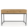 Leah Desk With 2 Drawers - Blackwood