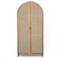 Aria Arch Rattan And Teak Cupboard Sotran Dekorativ
