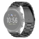 22MM Steel Wrist Strap Watch Band For Fossil Gen 5 Carlyle Gen 5 Julianna Gen 5 Garrett Gen 5 Carlyle Hr Black
