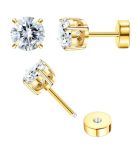 Tupmi Flat Back Earrings For Women Girls Hypoallergenic Flat Back Stud Earrings Surgical Steel 20G Cartilage Earrings Handmade S