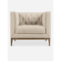 @home Carin Wood Plinth 1 Seater Couch Jensen Natural