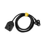 3 Meter 1.5MM Mains Extension Cable 1.5MM Pure Copper Inductors Heavy Duty 3 Pin Plug & Janus With