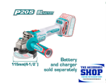 Angle Grinder Brushless Motor Lithium-ion Cordless 115MM With Or Without Battery Total Tools TAGLI1153