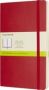 Moleskine Scarlet Red Large Plain Notebook Soft Paperback