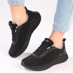 Skechers Bobs Moda Flex Lace Sneaker - Black - 8