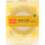 White Flour Flame Baked Wraps 8 Pack