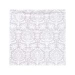 3 Ply Lunch Serviettes 33X33 Royal Damask Silver 20S Tbd
