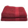 Eqyptian Collection Towel -440GSM -bath Sheet -pack Of 2 -burgundy