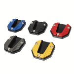 Aluminum Motorcycle Kickstand Pad Support Extension Plate For Street Motor Scooters - Durable Side Stand Enlarger Accessory Univ