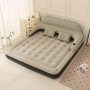 1pc Air Mattress With Backrest And Pump With Pillow