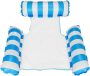 Inflatable Pool Hammock Lounger Chair - Sky Blue Striped