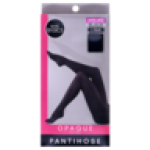 Ladies Super Large Black Opaque Pantihose