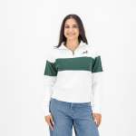 Ladies Hoop Quarter Zip Sweat - Cloud Dancer - 2XL
