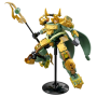 222 Piece Green & Gold Mech Action Figure Building Block Toy Set