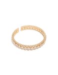 Goldair Gold Cubic Zirconia Circle Statement Cuff
