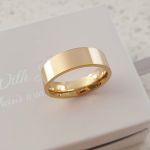 Titus Men's Ring Gold Stainless Steel - Size 6
