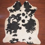 Aa Grade Cow Hide 9094 Black white L - Large Black white Spotted