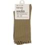 Clicks Trendy Socks Solid Taupe With Edge 3-6