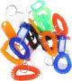 12 Pcs Portable Key Tags Blank Labels Key Identifiers Wristbands For Easy