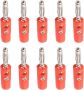 10PCS Nickel Plating 4MM Banana With Screw Terminals For Audio Speaker