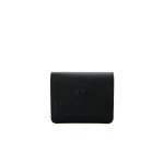 Embossed Logo Small Wallet -black