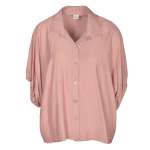 Boxy Batwing Shirt - Dusty Pink Free