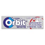 Orbit Professional White Spearmint Flavoured Sugar Free Chewing Gum 10 Pack