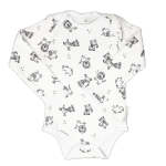 Babes & Kids Little Acorn - Long Sleeve African Animals Onsie Bodysuit