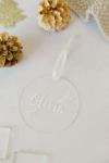 Acrylic Christmas Decorations : Clear