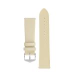 Toronto Fine-grained Leather Watch Strap In Beige - 20MM Gold