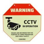 SECURI-PROD Luminous Cctv Warning Sign Large