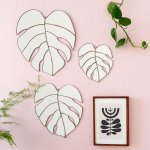Leaf Mirror - Monstera - Large 42CM X 45CM