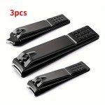 3PCS Precision Stainless Steel Nail Clippers - Effortless Toenail Trimmer For Manicure & Pedicure Odorless