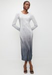 Superbalist Plisse Long Sleeve Column Dress - Ombre Snake