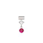 Seimia Pendant With Red And White Cubic Zirconia