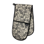 Cape Floral Black Oven Glove