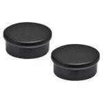 Finishing Touches Round Finial Curtain Stopper Black 28MM