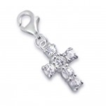 C27-C3339 - Sterling Silver Cross Dangle Charm