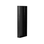 P803 3X Compartment Power Skirting End Cap - Various Colours - Sand Paper Black
