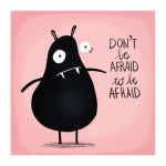 Scared Monster Art Print
