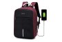 Astrum 15" Oxford Laptop Backpack With Lock And USB Charging Port - LB220 - Red + Black