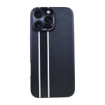 Stripe Phone Case Compatible With Iphone 16 Pro Max - Black & White