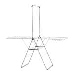 Brabantia Hangon Drying Rack 25M + Centre Rod In White Matt Black| Metallic Grey - White